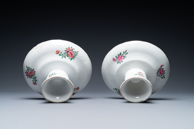 An extensive Chinese Canton famille rose dinner service, 19th C.
