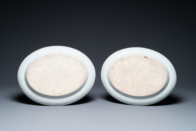 An extensive Chinese Canton famille rose dinner service, 19th C.