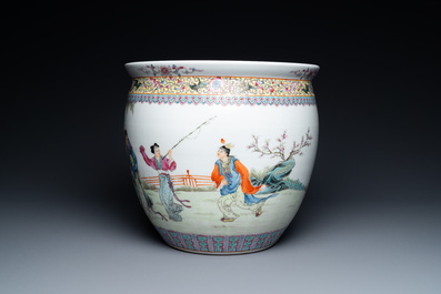 A Chinese famille rose jardini&egrave;re, Qianlong mark, Republic