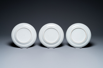 An extensive Chinese Canton famille rose dinner service, 19th C.