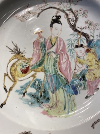 A Chinese famille rose 'Magu' dish, Yongzheng