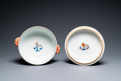 A Chinese Imari-style round tureen and cover, Qianlong
