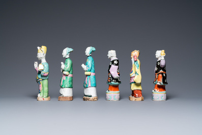 Thirteen various Chinese famille rose figures, Qianlong and later
