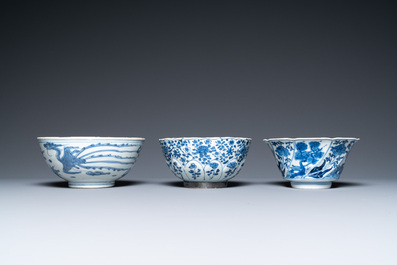 Zes Chinese blauw-witte kommen, Transitie periode en Kangxi