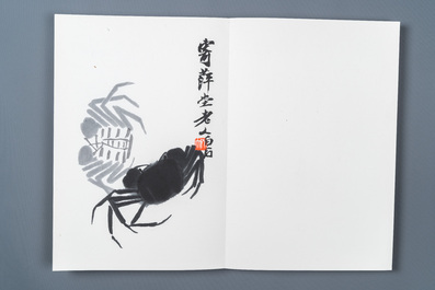 Un album de 22 estampes d'apr&egrave;s Qi Baishi, studio Rong Bao Zhai, P&eacute;kin, 1952