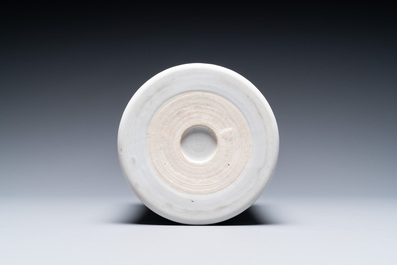 A Chinese famille verte brush pot, Kangxi
