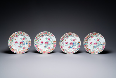 A Chinese famille rose 21-piece dinner service, Qianlong