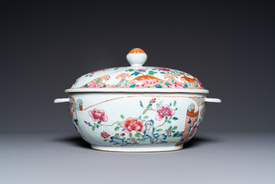 A Chinese famille rose 21-piece dinner service, Qianlong