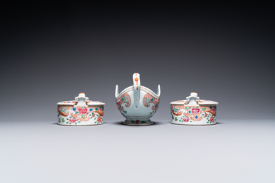 A Chinese famille rose 21-piece dinner service, Qianlong