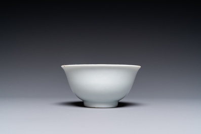 A rare Chinese monochrome white-glazed bowl, Jinlu Dajiao Tan Yong mark, Jiajing