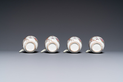 A Chinese famille rose 12-piece tea service for the European market, Qianlong