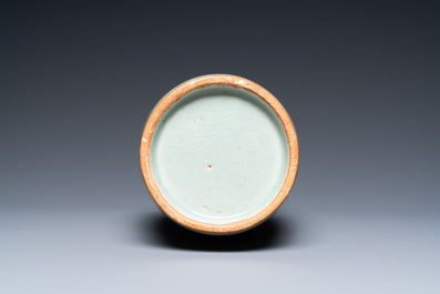 A Chinese Longquan celadon 'kinuta' vase, Southern Song