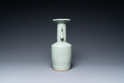 A Chinese Longquan celadon 'kinuta' vase, Southern Song