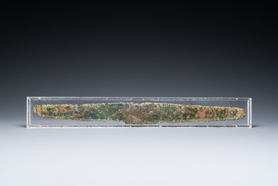 Een bronzen fragment van een gordel, Anatoli&euml; of Perzi&euml;, 1e millennium v.C.