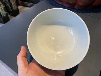 A Chinese 'Bleu de Hue' bowl for the Vietnamese market, Thieu Tri mark, 19th C.