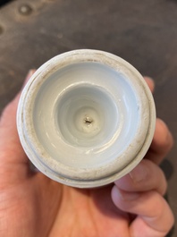 A fine Chinese blue and white stem cup, Kangxi