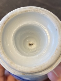 A fine Chinese blue and white stem cup, Kangxi