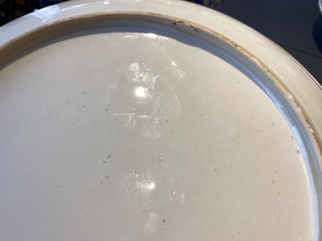A Chinese Dutch-decorated &lsquo;fisherman&rsquo; dish, 1st half 18th C.