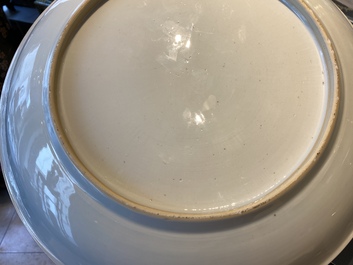 A Chinese Dutch-decorated &lsquo;fisherman&rsquo; dish, 1st half 18th C.