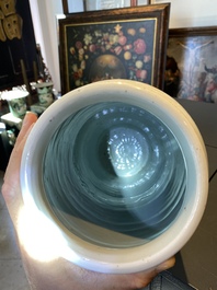 Een Chinese blauw-witte vaas met onsterfelijken in een landschap, Transitie periode