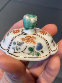 A Chinese famille verte 'mythical animals' teapot, Kangxi