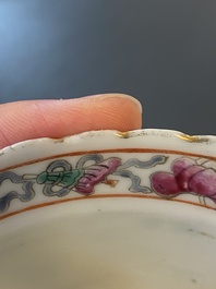 Four Chinese famille rose bowls for the Straits or Peranakan market, 19th C.