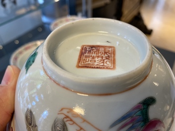 Four Chinese famille rose bowls for the Straits or Peranakan market, 19th C.