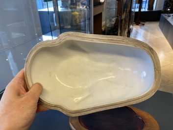 A pair of Chinese blue and white duck-shaped tureens and covers, Republic
