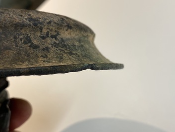 Een Romeinse bronzen 'sater' kom, wellicht 3/6e eeuw