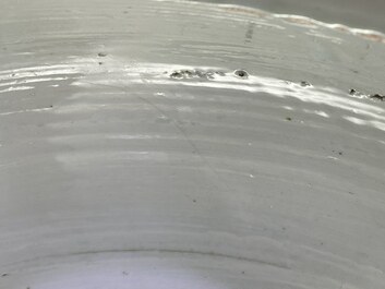 A Chinese blue and white 'mountainous landscapes' vase, Wanli