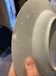 Un plat armori&eacute; en porcelaine de Chine aux armes de 'Bistrate et Proli' pour le march&eacute; belge, Qianlong