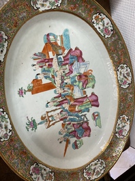 An extensive Chinese Canton famille rose dinner service, 19th C.