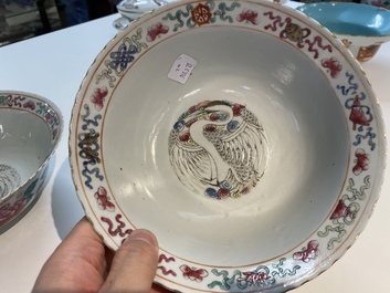 A pair of Chinese famille rose bowls for the Straits or Peranakan market, 19th C.