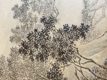 Li Qiujun (1899-1973): &lsquo;Lettr&eacute;s en temps de loisirs', encre et couleurs sur papier