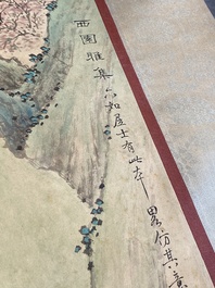 Li Qiujun (1899-1973): &lsquo;Lettr&eacute;s en temps de loisirs', encre et couleurs sur papier