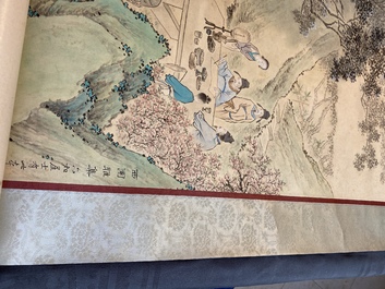 Li Qiujun (1899-1973): &lsquo;Lettr&eacute;s en temps de loisirs', encre et couleurs sur papier