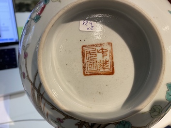 A pair of Chinese famille rose bowls for the Straits or Peranakan market, 19th C.