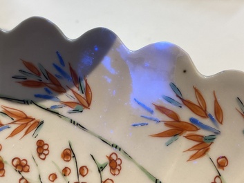 Three Chinese famille verte dishes and a bowl, Kangxi