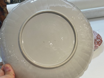 Three Chinese famille verte dishes and a bowl, Kangxi