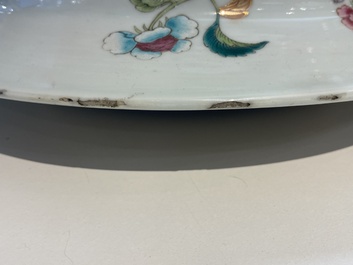 Een paar Chinese blauw-witte kandelaars, Kangxi