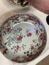 A Chinese famille rose 21-piece dinner service, Qianlong