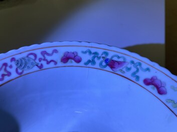 Four Chinese famille rose bowls for the Straits or Peranakan market, 19th C.