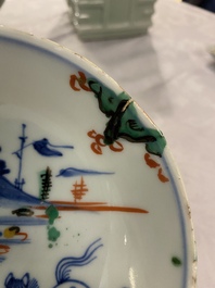 A Chinese wucai ko-akae horse dish, Tianqi/Chongzhen