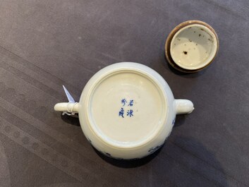 Four Chinese 'Bleu de Hue' porcelain wares for the Vietnamese market, 19th C.