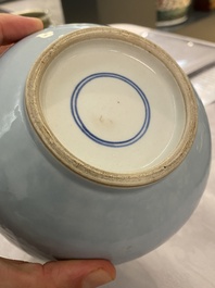 A Chinese monochrome clair-de-lune-glazed 'yuhuchunping' vase, 19th C.