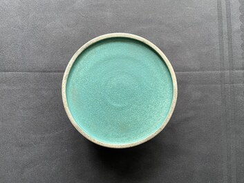 A Chinese robin's egg-glazed water pot, 19/20th C.