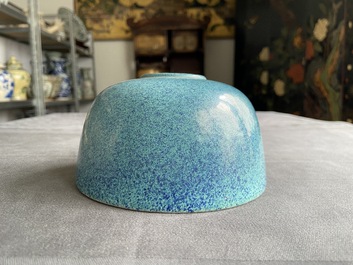 A Chinese robin's egg-glazed water pot, 19/20th C.