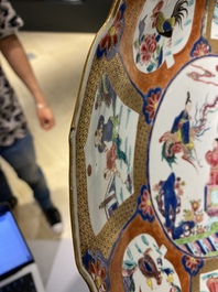 A Chinese famille rose 'Xi Wangmu' dish, Yongzheng