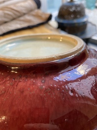 A Chinese monochrome sang de boeuf-glazed bowl, Qianlong