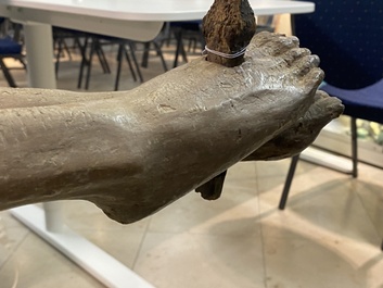 Een grote gepolychromeerde eikenhouten Christus, Vlaanderen, 1e kwart 16e eeuw